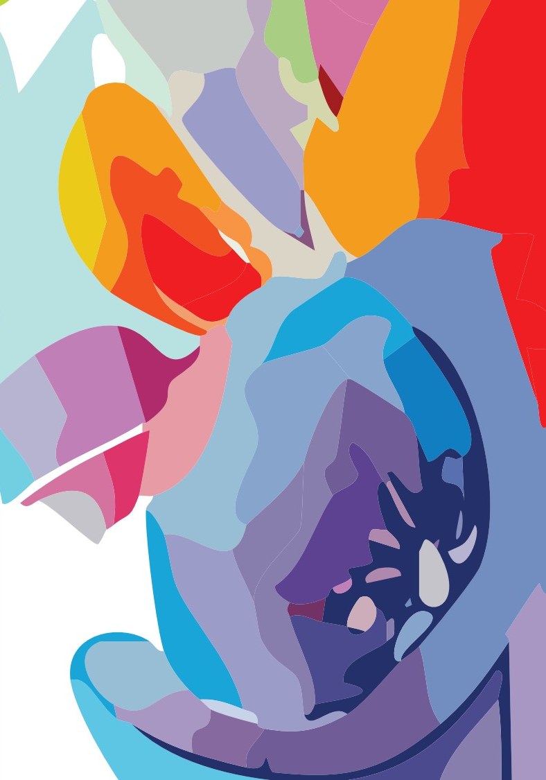 Abstract Tulip cover