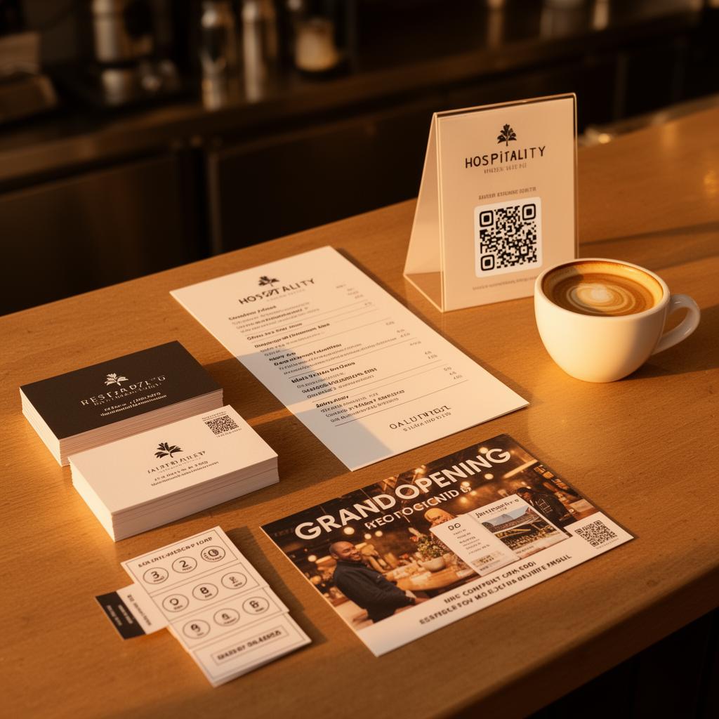 Hospitality Startup Kit — printed pieces