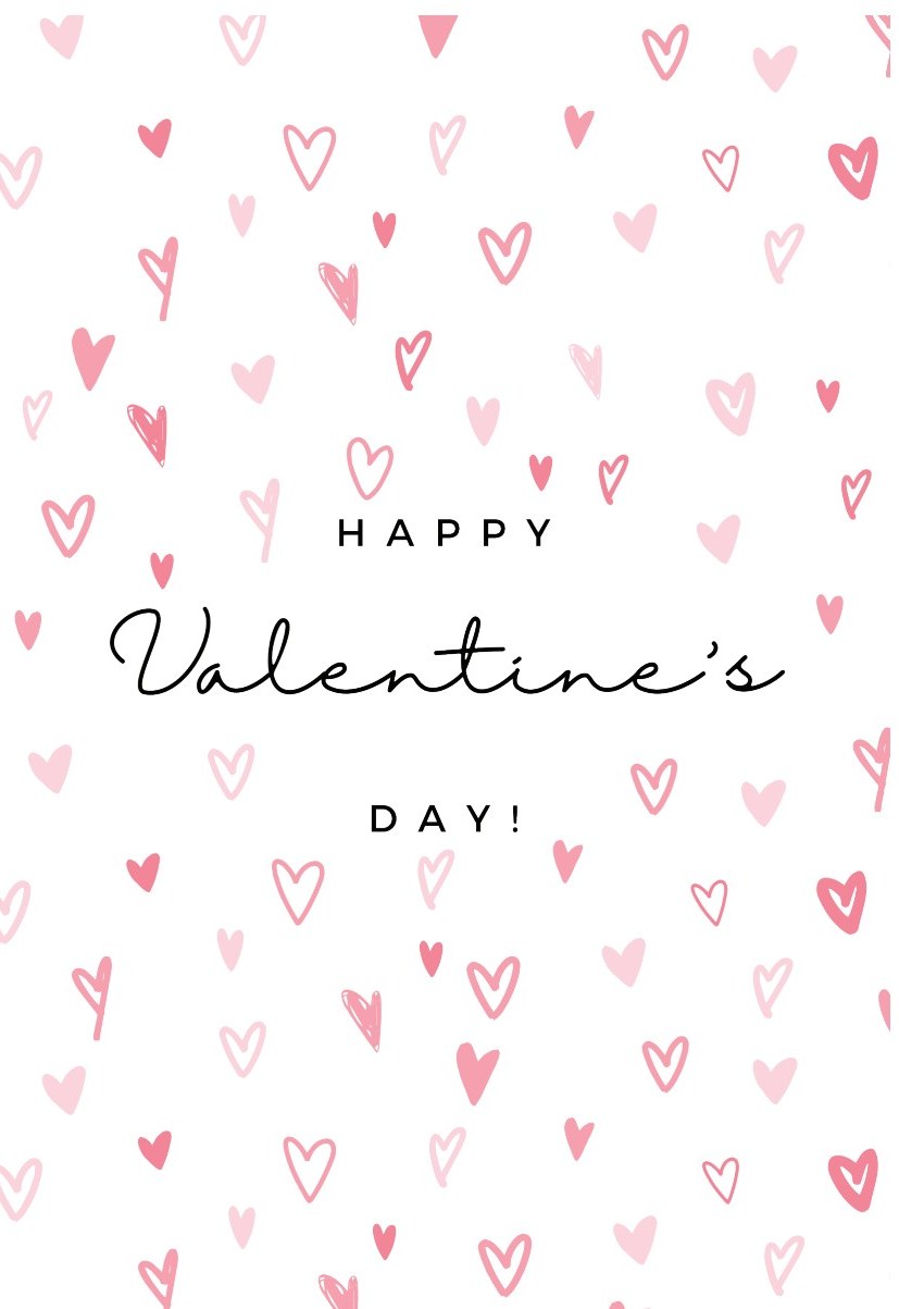 Hand-drawn Hearts — Happy Valentine's Day! cover